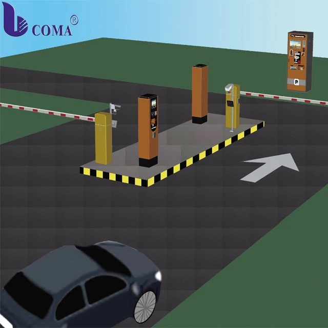 Parking system with auto pay station Parking system with auto pay station